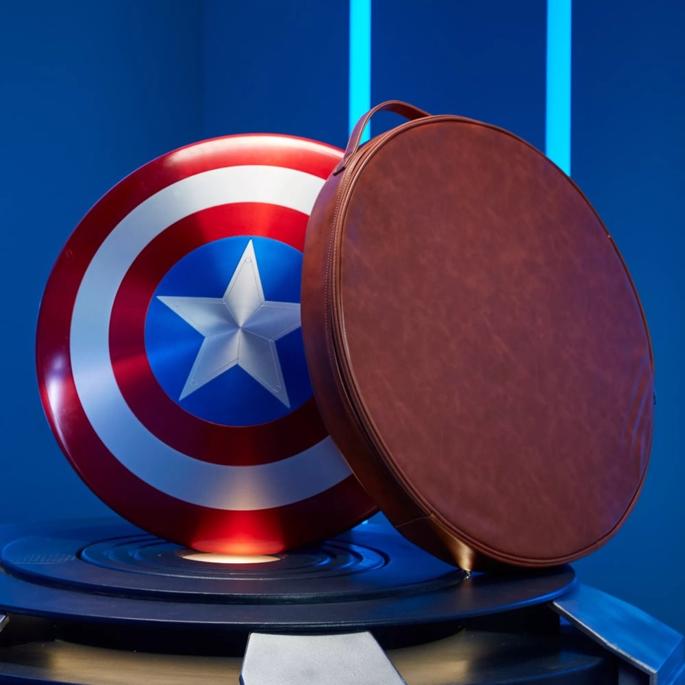 Disney Parks Captain America Vibranium Shield + Carrying Case